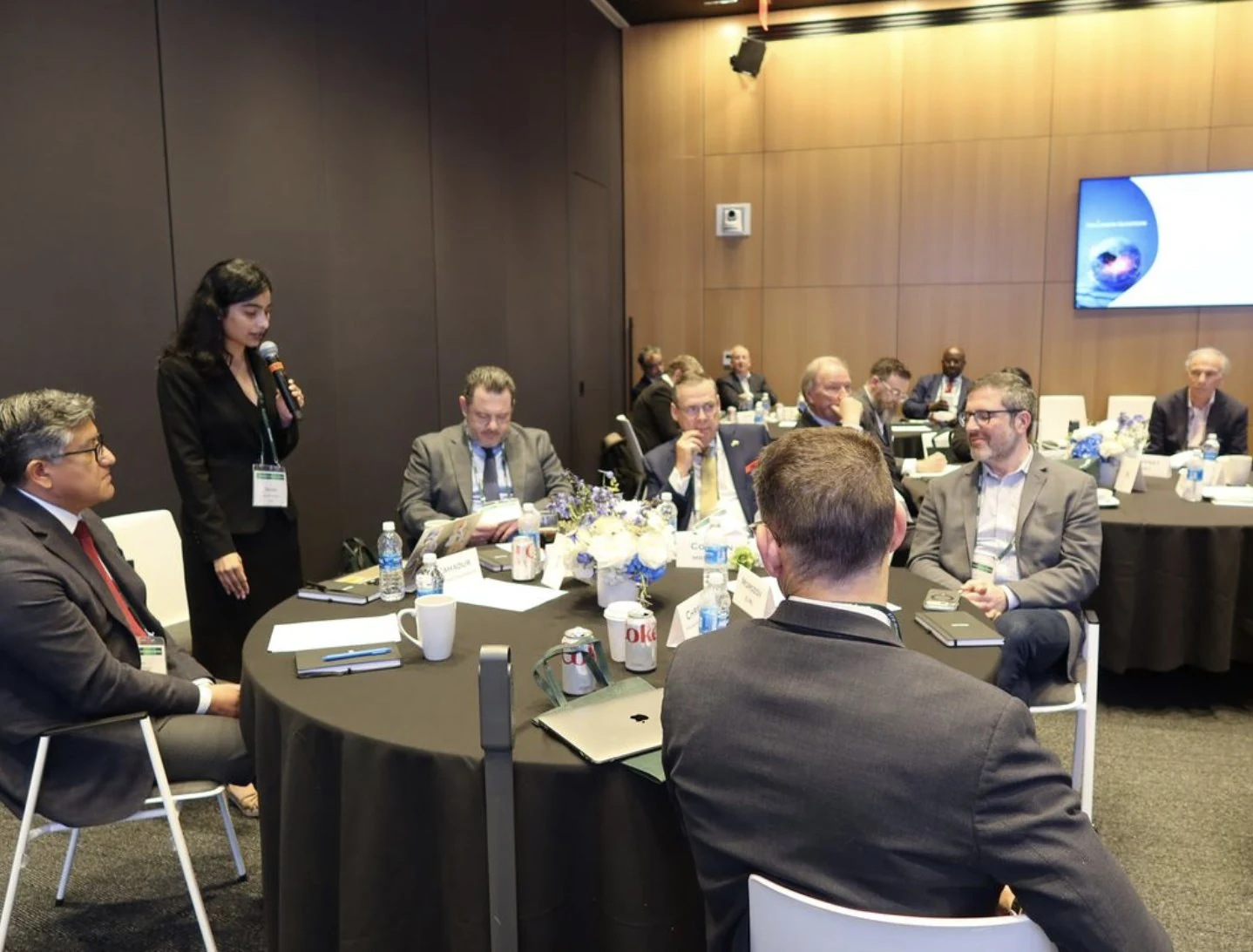 Ria Bahadur participating in a discussion at the IBM and NAA–STS Forum workshop